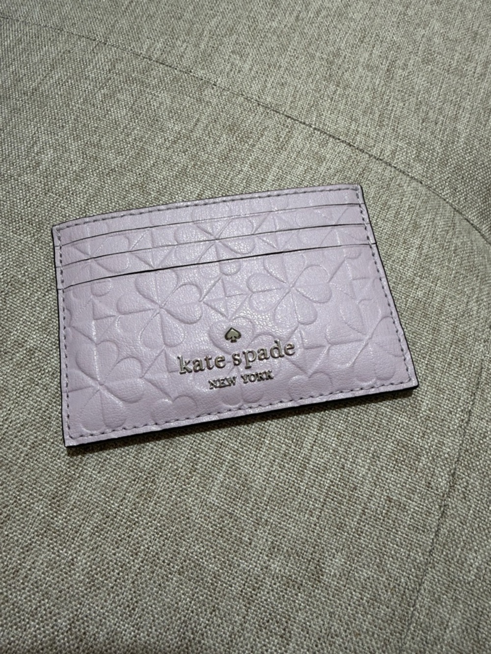 kate spade Lilac Embossed Card Holder